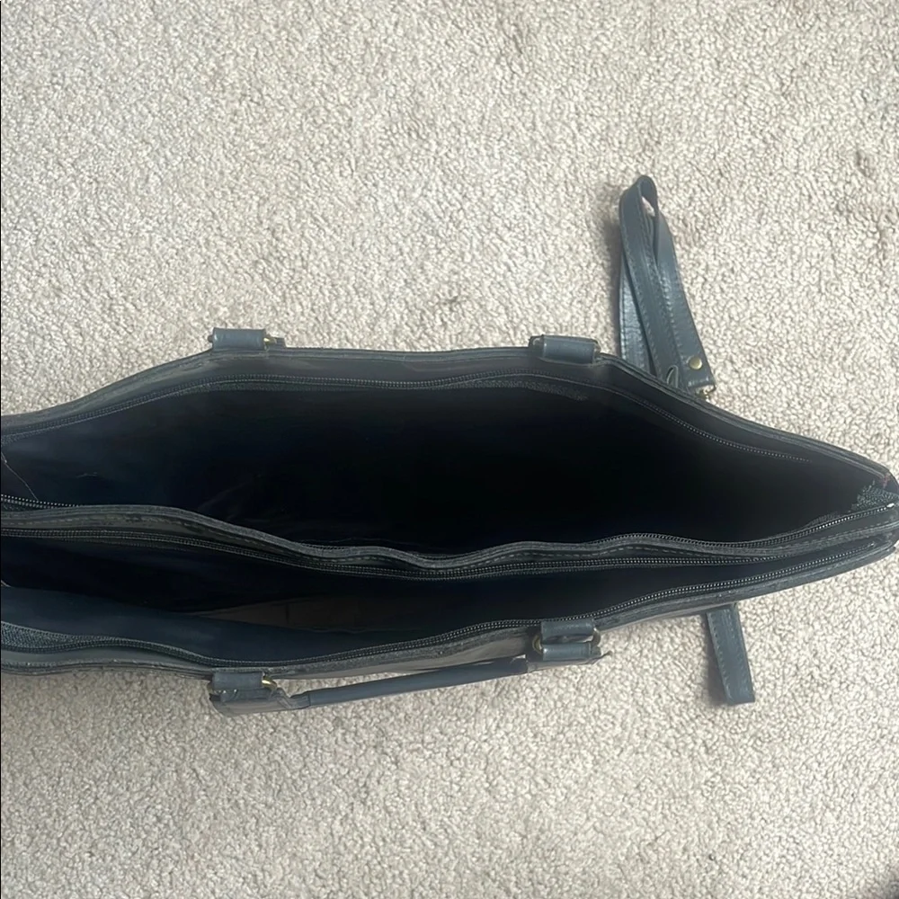 Gray Professional Briefcase with Sleek Design